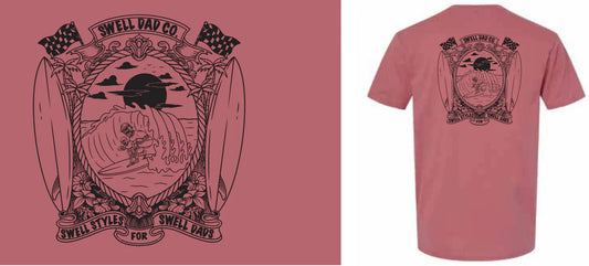 Ride The Wave Together Tee - Mauve